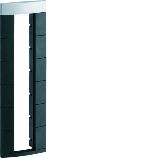 [HAG-DMF0012A009] Boîtier vide pour colonne design officea 12 modules 22,5 x 45mm noir DMF0012A009