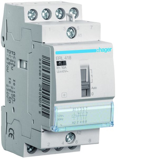 [HAG-ERL418] Relais de commande 16A, 2F+2O, 12V ERL418