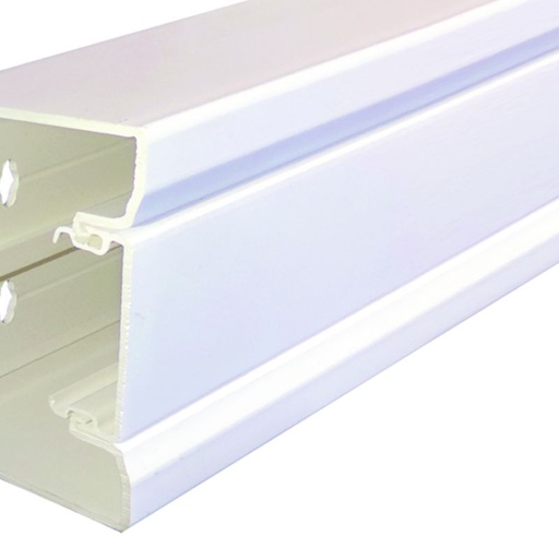 [HAG-GBD5008509016] Goulotte d'installation GBD 50x85mm 1 compartiment PVC blanc GBD5008509016