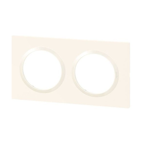 [LEG600902] Plaque Carrée Dooxie 2 Postes Finition Blanc Blister legrand 600902
