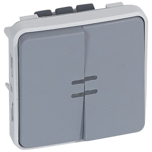 [LEG069519] Vv + Pouss. No+Nf Lumi. Gris Compo. legrand 069519