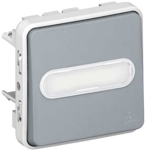 [LEG069543] Poussoir No Lumineux Avec Porte-Étiquette Plexo Composable I legrand 069543