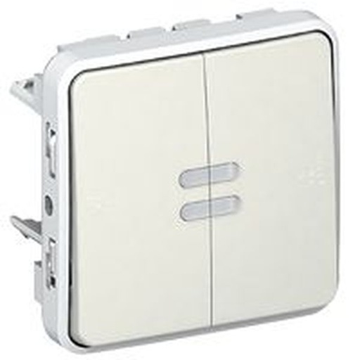[LEG069619] Vv + Pouss. No+Nf Lumi. Blanc Compo. legrand 069619