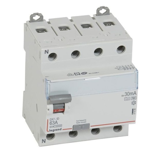 [LEG411696] Inter Diff Dx³-Id Arrivées Haut/Départ Bas Vis 4P 400V~ 63A legrand 411696
