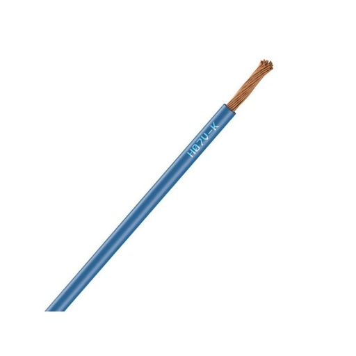 [CAB-1073B] Fil électrique H07VK 1.5 mm2 souple bleu - couronne de 100m