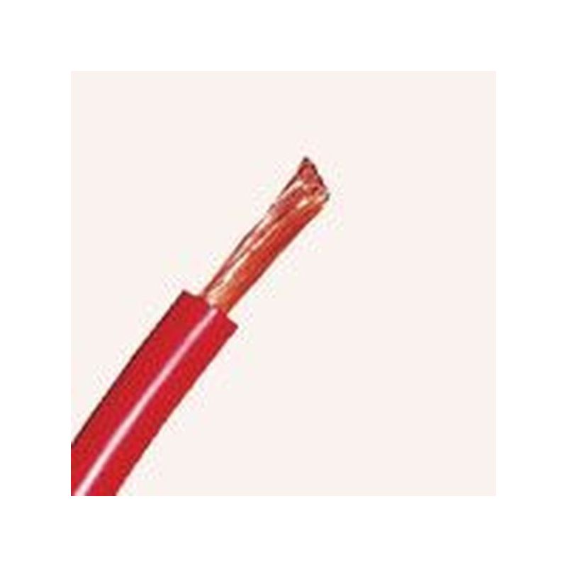 Fil électrique H07VK 6 mm2 souple rouge - couronne de 100m