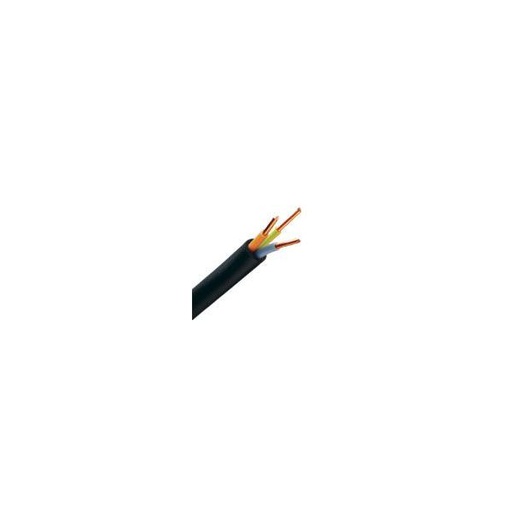 [CAB-1502] Câble électrique U-1000 R2V 3x1.5 mm2 cuivre rigide noir - couronne de 50m