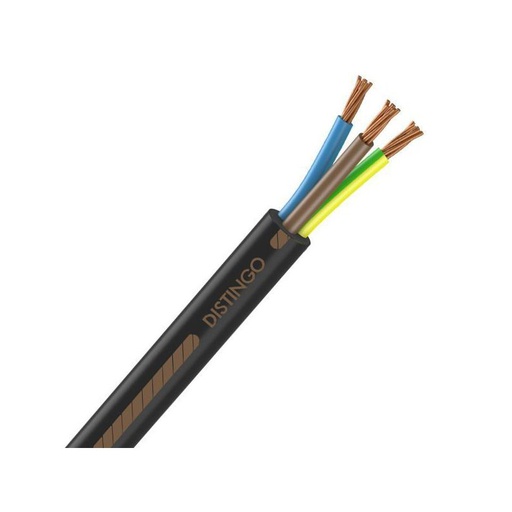 [CAB-1532] Câble électrique U-1000 R2V 3G10 mm2 cuivre rigide noir - couronne de 50m
