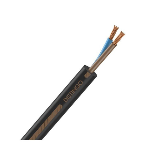 [CAB-1555] Câble électrique U-1000 R2V 2x35 mm2 cuivre rigide noir - couronne de 50m