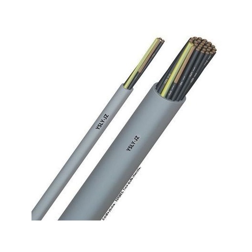 [CAB-2422] Câble électrique YSLY-JZ 12G1.5 gris 500V - couronne de 50m