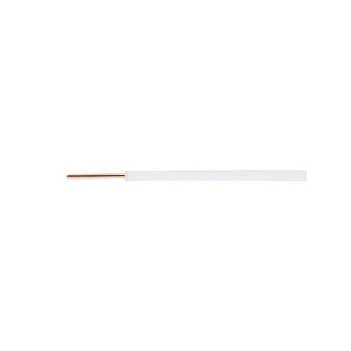 [CAB-FLUO-B] Fil électrique néon rigide 1x0.5 H05V2-U Blanc 8/10em - couronne de 100m