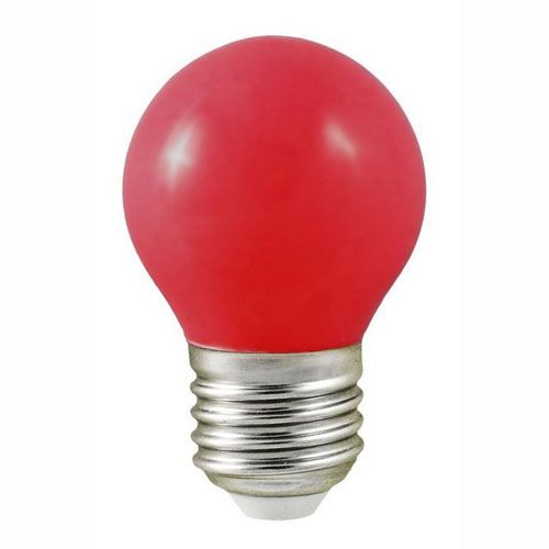 [L02452] LED sphérique E27 1W ROUGE 230V - L02452