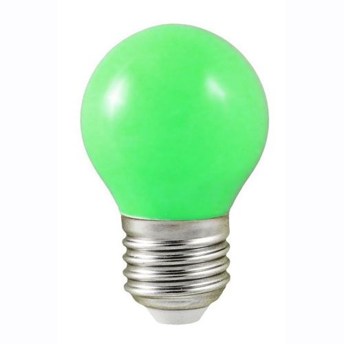 [L02454] LED sphérique E27 1W VERT 230V - L02454