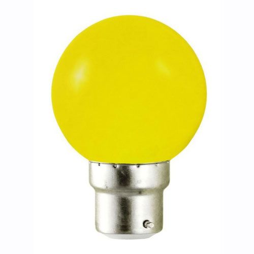 [L02464] LED sphérique B22 1W JAUNE 230V - L02464