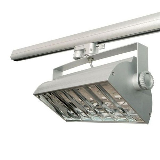 [ENERGY-5] Projecteur Rail 3 allumages argent 2G11 18W 230v