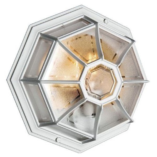 [NOR22-01] Plafond Apollo blanc E27 60W 230V IP44