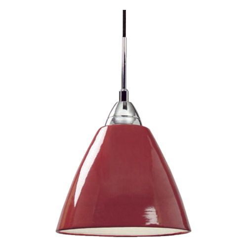 [NOR7320-11] Suspension E27 75W Metal Laqué rouge 230V IP20 CL2