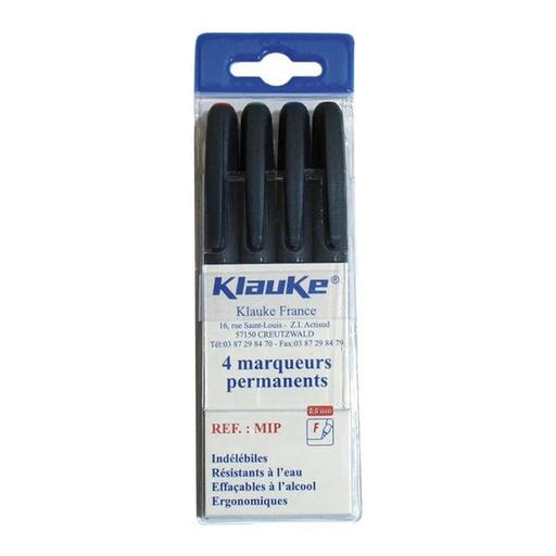 [K-MIP] Lot de 4 marqueur indelebiles - K-MIP