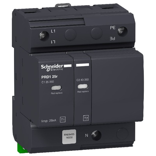 [SCH16330] Acti9 - parafoudre PRD1 25r débrochable - 1P+N - 3 16330
