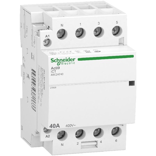 [SCHA9C24740] Acti9 iDT40 CT - contacteur tête de groupe - 40A 3 A9C24740