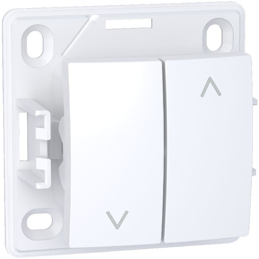[SCHALB61197P] Alréa, Interrupteur volets roulants, blanc polaire ALB61197P