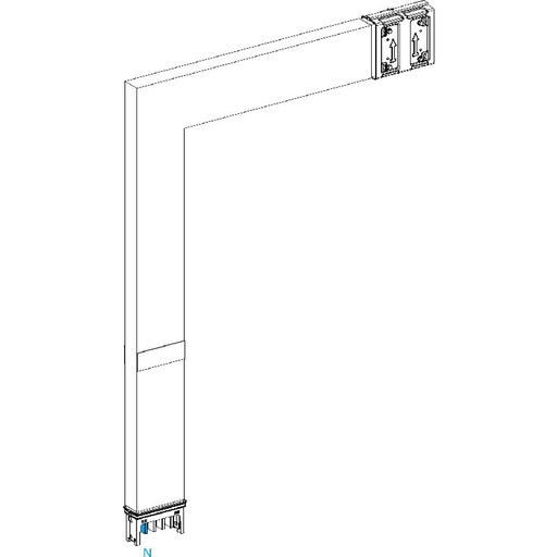 [SCHKSA250DLF43F] Canalis KSA - coude spécial 250A montage bas - 2 c KSA250DLF43F