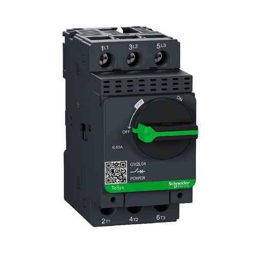 [SCHGV2L04] TeSys GV2L - disjoncteur moteur - 0,63A - 3P 3d - GV2L04