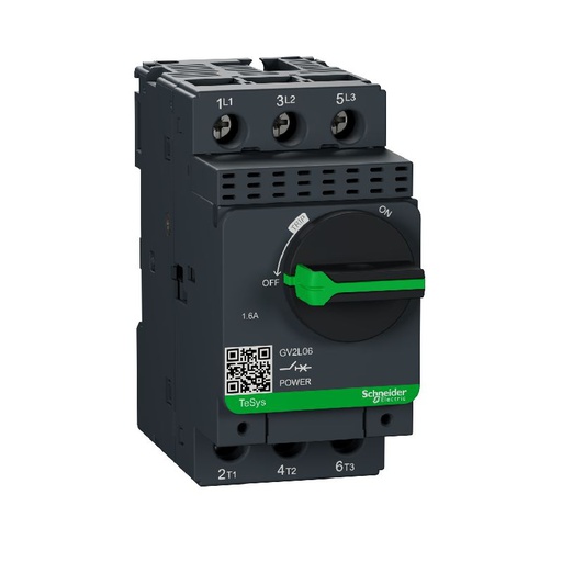 [SCHGV2L06] TeSys GV2L - disjoncteur moteur - 1,6A - 3P 3d - d GV2L06