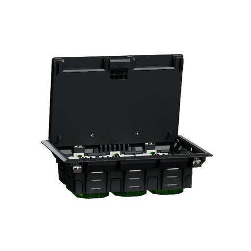 [SCHINS52122] Unica System+ - Boîtier de sol L 3x4mod ou 6 poste INS52122