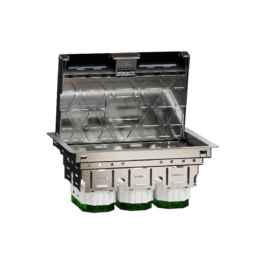 [SCHINS52123] Unica System+ - Boîtier de sol L 3x4mod ou 6 poste INS52123