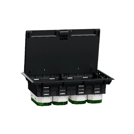 [SCHINS52126] Unica System+ - Boîtier de sol XL 4x6mod ou 12 pos INS52126