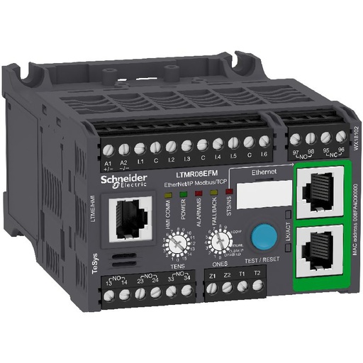 [SCHLTMR08EFM] TeSys T contrôleur moteur LTM R, Ethernet, 100 à 2 LTMR08EFM
