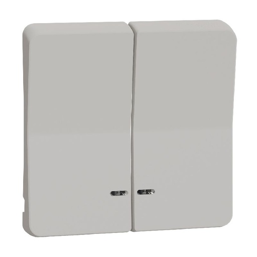 [SCHMUR39205] Mureva Styl - Enjoliveur 2 demi touche - IP55 - IK MUR39205