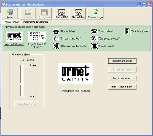 [URM500181] Kit De Chargement Logo Sur Dbg Urmet 500181