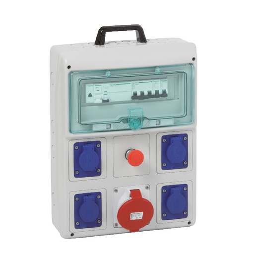 [SCHPFR10105] Kaedra coffret de chantier 4 prises 16A NF + 1 pri PFR10105