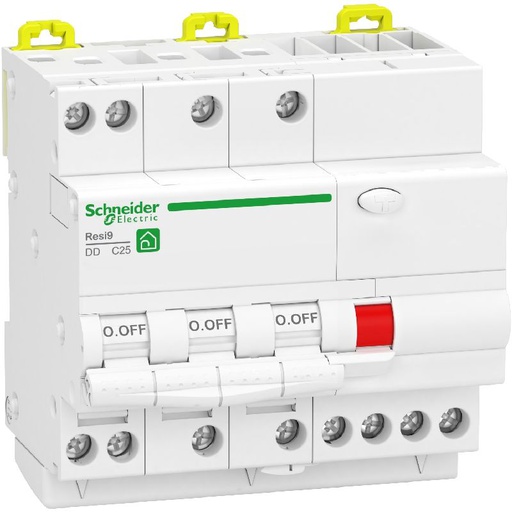[SCHR9PDCS10] Resi9 - disjoncteur différentiel - 3P+N - 10A - 30 R9PDCS10