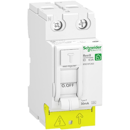 [SCHR9PRF263] RESI9 - interrupteur différentiel - 2P - -63A - 30 R9PRF263