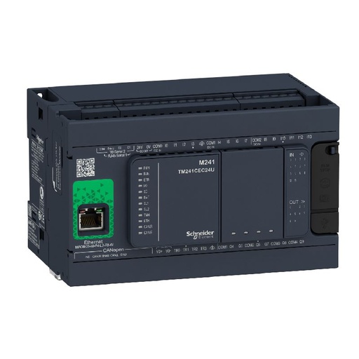 [SCHTM241CEC24R] Modicon M241, contrôleur 24E/S PNP+relais, ports E TM241CEC24R