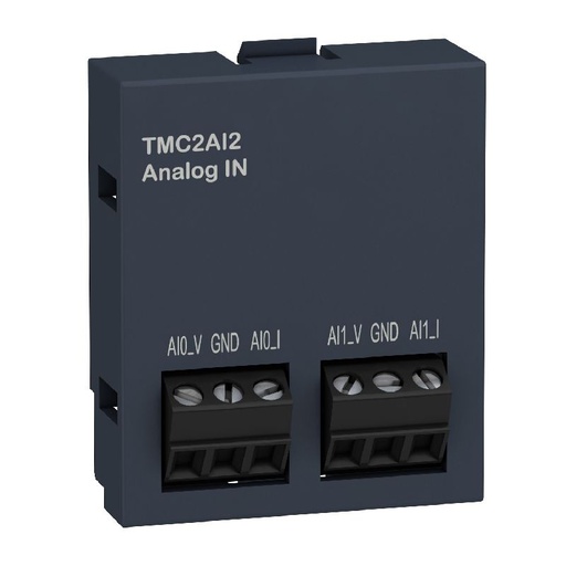 [SCHTMC2AI2] Modicon M221, cartouche 2 entrées analogiques, ten TMC2AI2