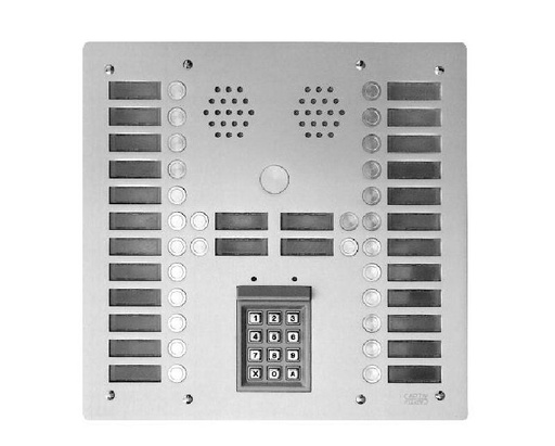 [URM7774/32C] Plaq Alu 6Mm 4R 32T + S30 Ecla Urmet 7774/32C