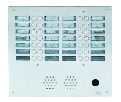 [URMAX4028] Plaque Inox 28Bp 4R Ptt Urmet AX4028