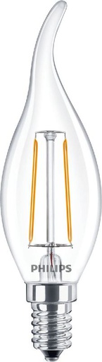 [PHI377592] CorePro LEDCandle Filament 2-25W E14 2700K Coup de vent 377592 Philips