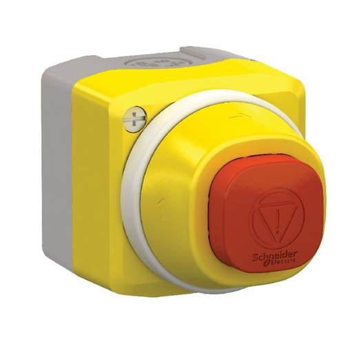 [SCHXALK84W3BG] Harmony XAL - boite arrêt urgence avec anneau lumi XALK84W3BG